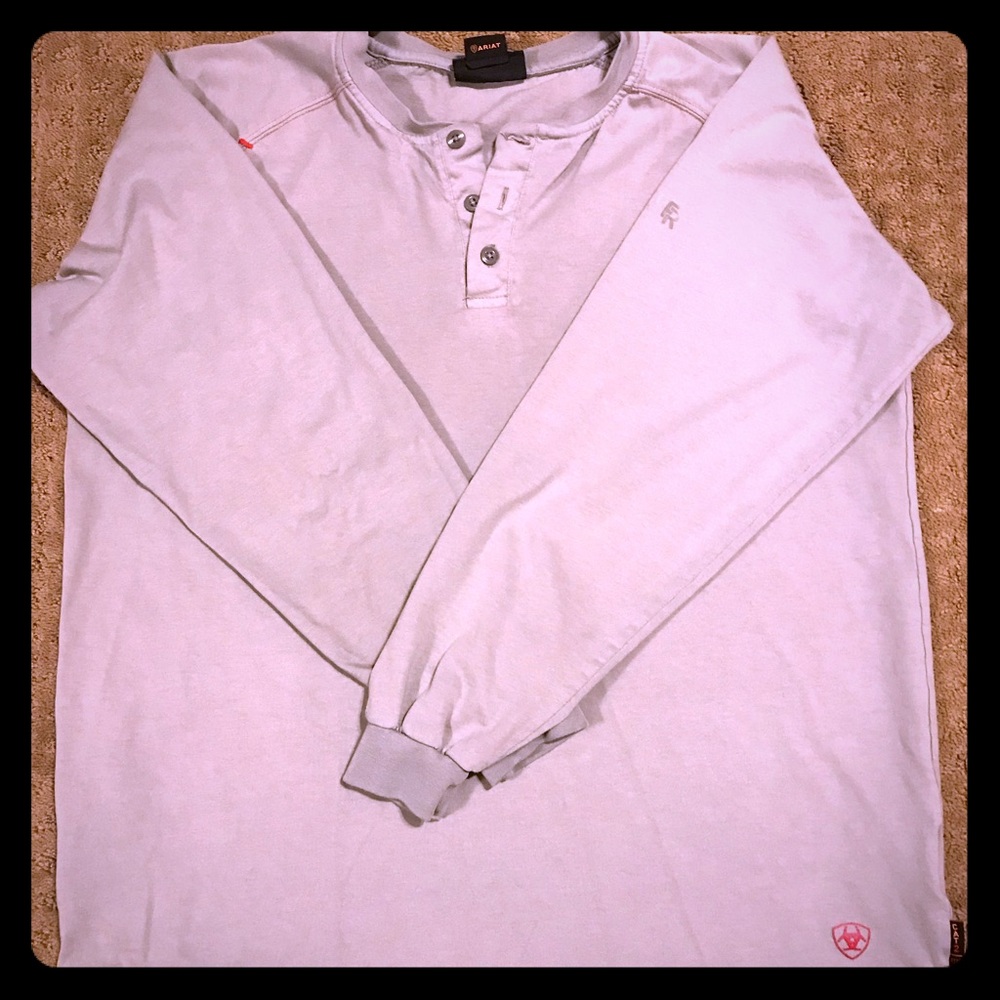 Men's Ariat Work FR Henley long sleeve shirt